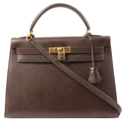 Hermes 1994 Made Kelly Bag 32Cm Chocolate