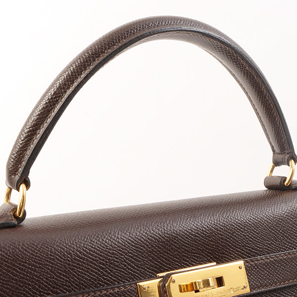 Hermes 1994 Made Kelly Bag 32Cm Chocolate