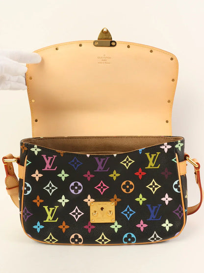 LOUIS VUITTON 2004 Made Monogram Multi Color Sologne Noir