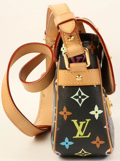 LOUIS VUITTON 2004 Made Monogram Multi Color Sologne Noir