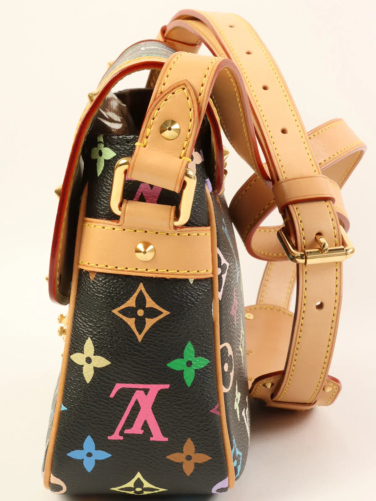 LOUIS VUITTON 2004 Made Monogram Multi Color Sologne Noir