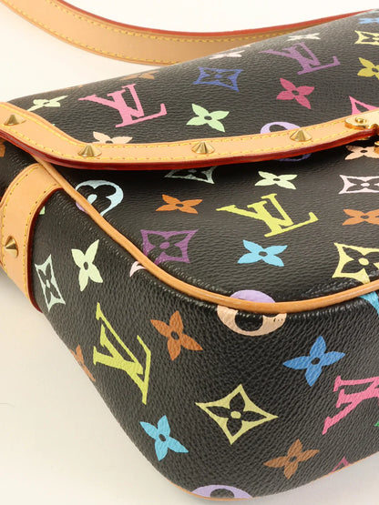 LOUIS VUITTON 2004 Made Monogram Multi Color Sologne Noir