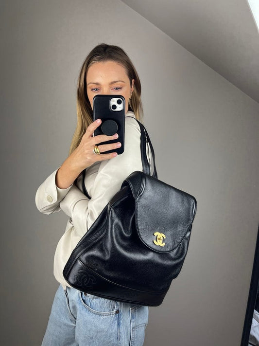 Vintage Chanel Caviar Backpack