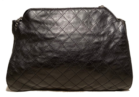 Chanel Black Leather Crave Tote Bag