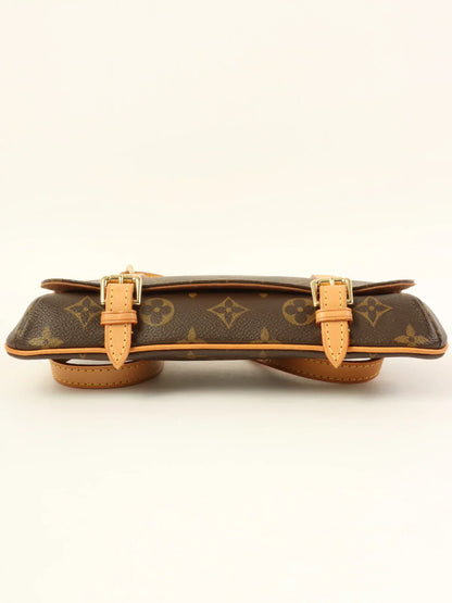 LOUIS VUITTON 2005 Made Canvas Monogram Pochette Marelle Brown