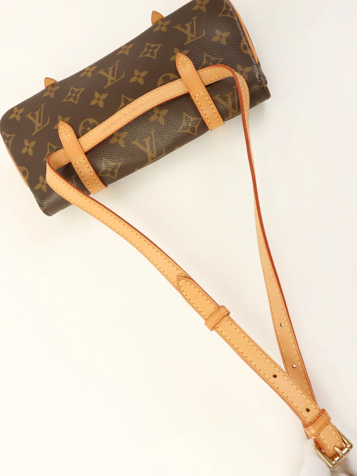 LOUIS VUITTON 2005 Made Canvas Monogram Pochette Marelle Brown