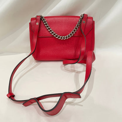 Louis Vuitton Red Taurillon Leather Lockme BB Sku# 81015