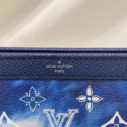 Louis Vuitton Blue Monogram Bandana Wearable Wallet Sku# 80911