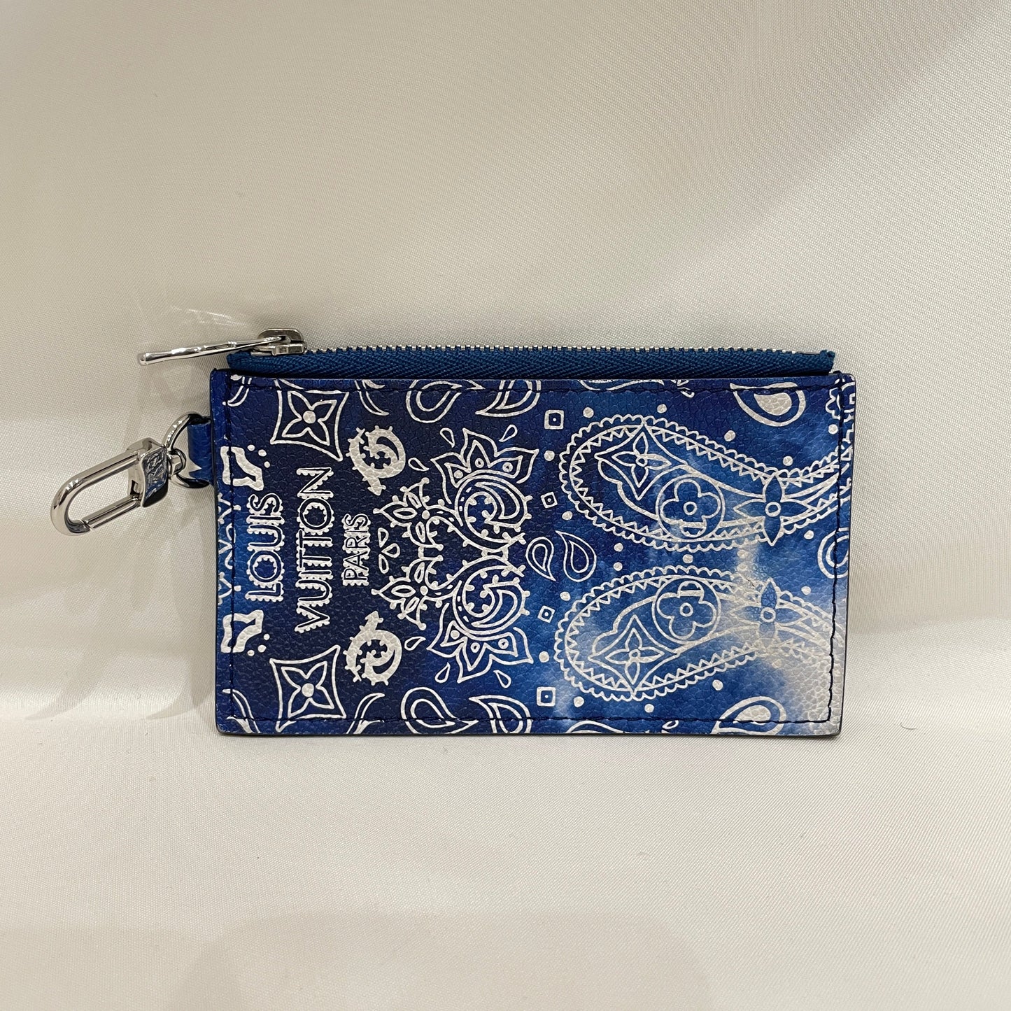 Louis Vuitton Blue Monogram Bandana Wearable Wallet Sku# 80911