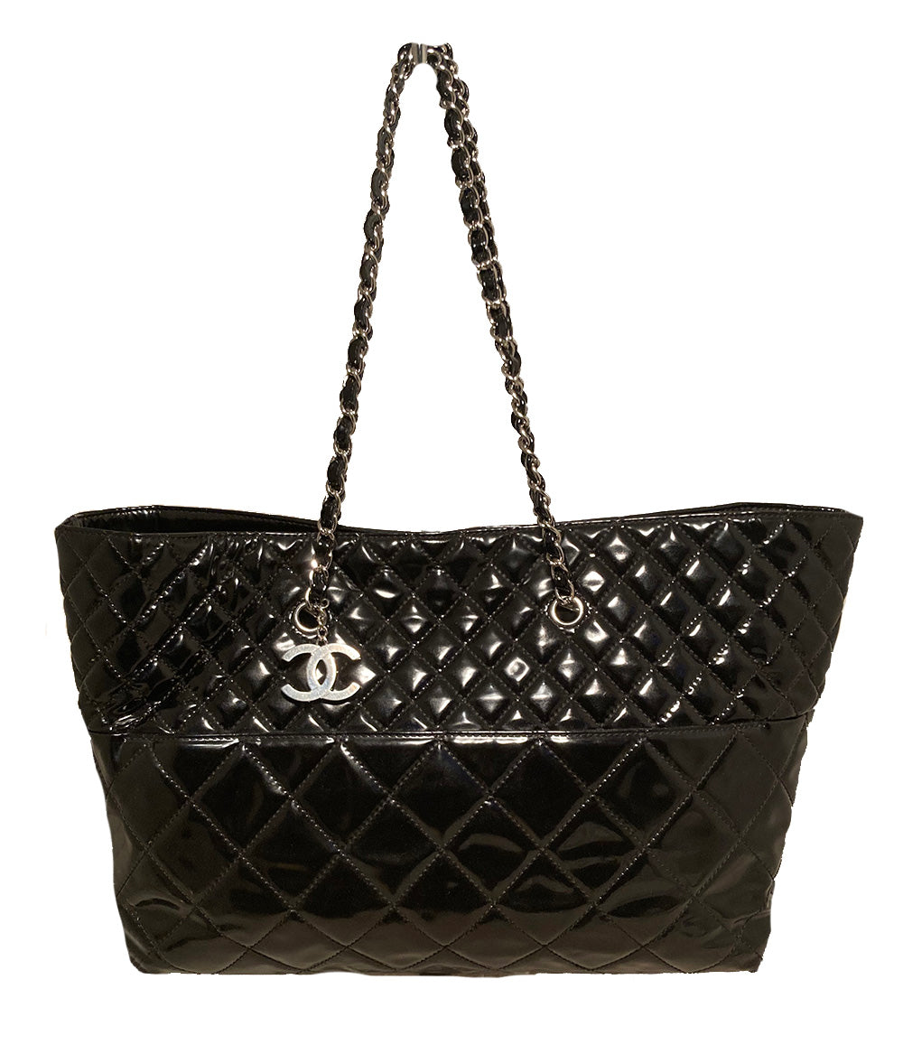 Chanel Black Patent In the Business Tote