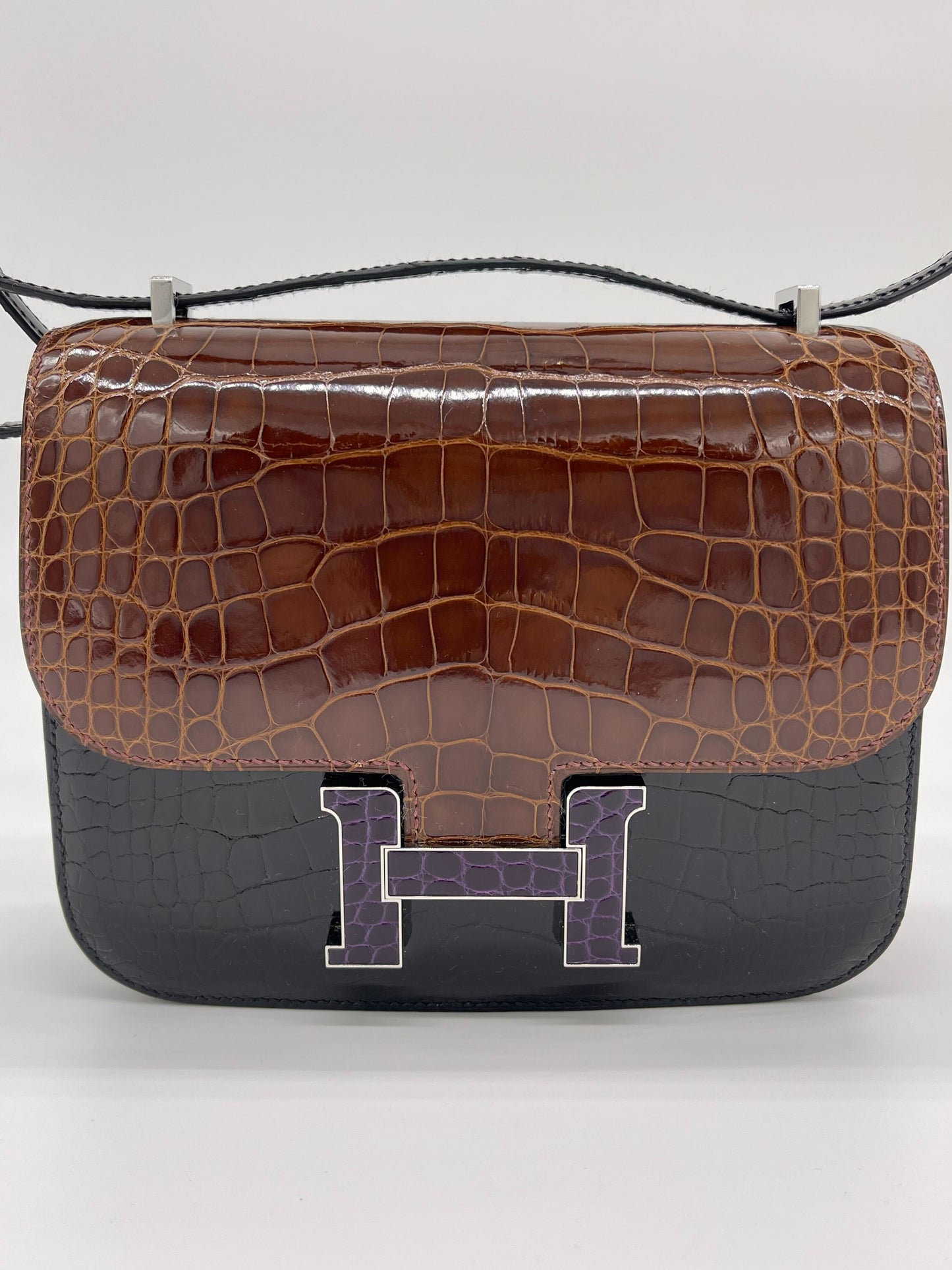 Hermes Constance III 18 Mini Marquetry AL Noir/Miel/Cassic