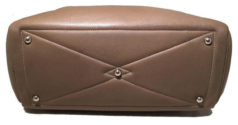 Hermes Grey Clemence Leather Victoria II 35