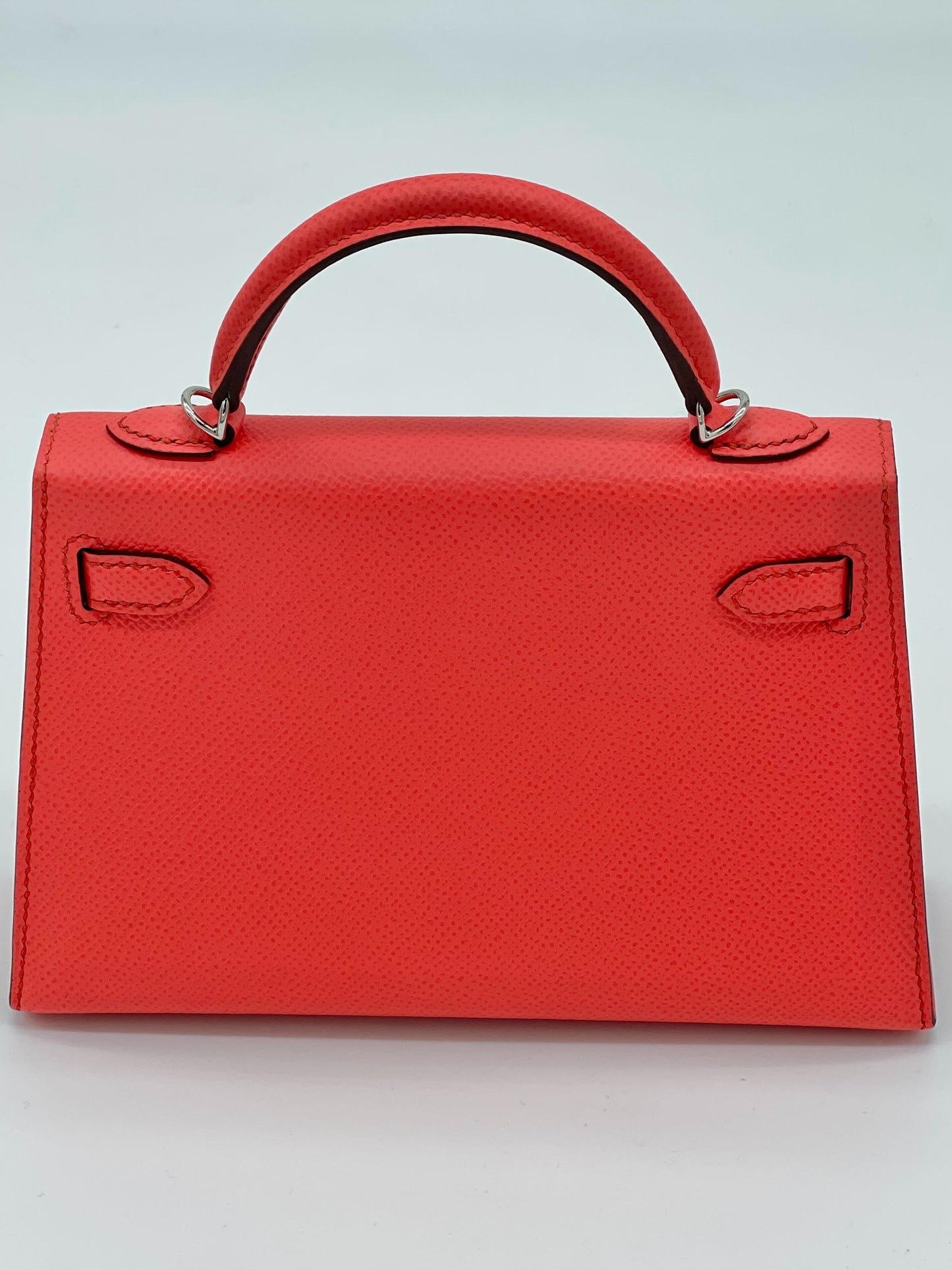 Hermes Kelly 20 Epsom Rose Texas Palladium Hardware