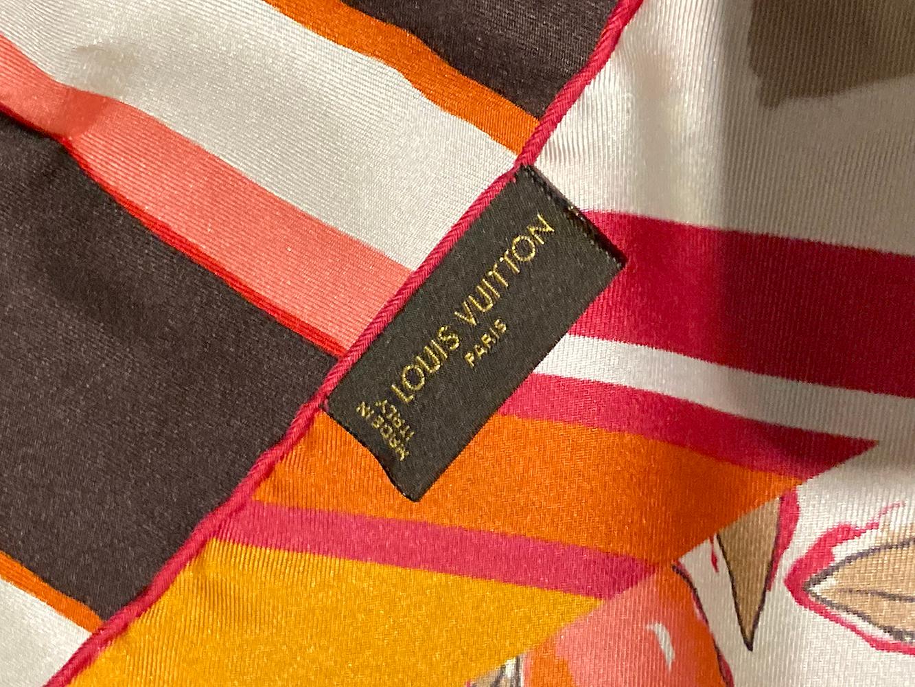 Louis Vuitton  Limited Edition Tassel Silk Scarf