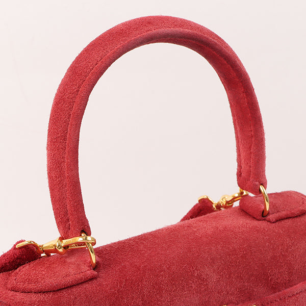 Hermes 1998 Made Debris Mini Kelly Bag Rouge Grenat