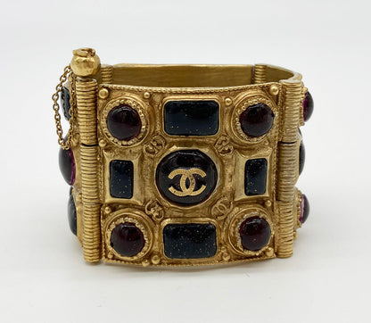 Rare Chanel Gold Gripoix Bracelet