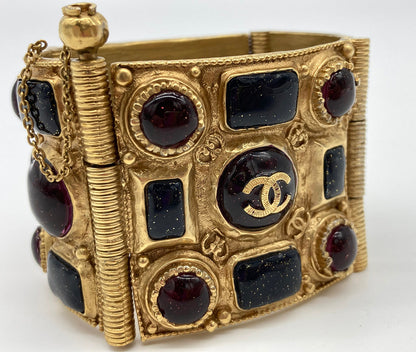 Rare Chanel Gold Gripoix Bracelet