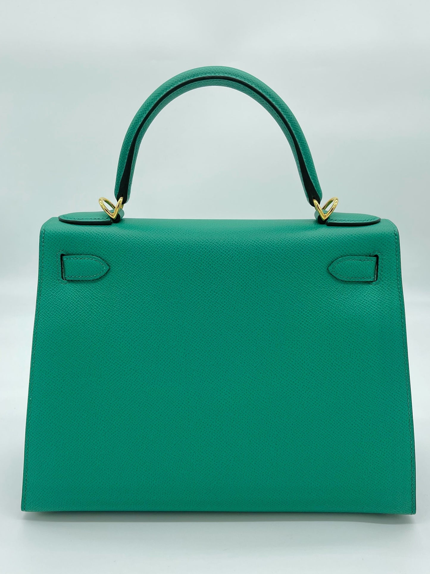 Hermes Kelly 28 Sellier Epsom Vert Jade Gold Hardware