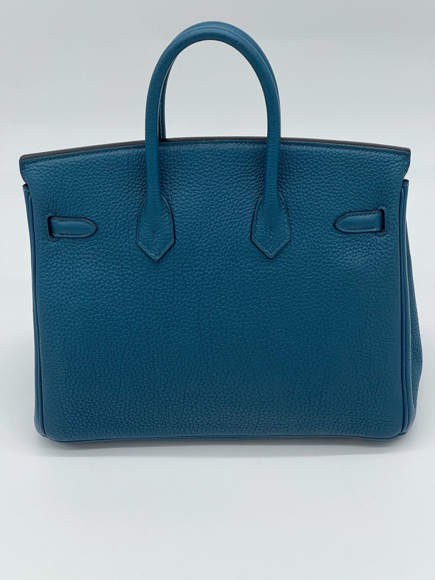 Hermes Birkin 25 Bleu Jean Togo Gold Hardware