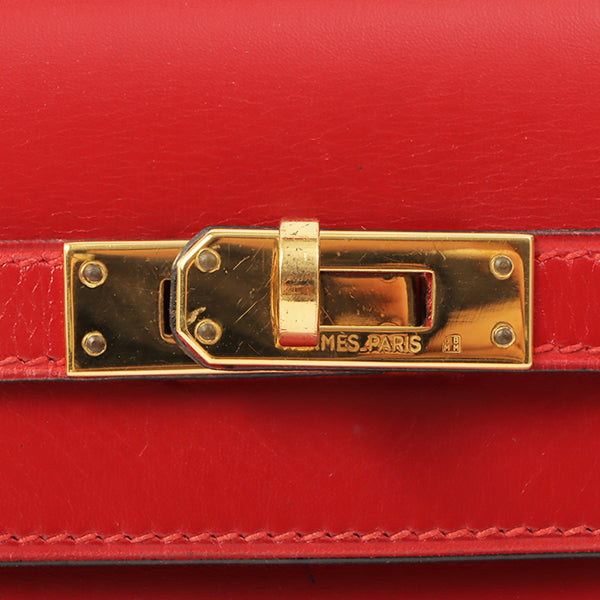 Hermes 1989 Made Kelly Bag Rouge Vif