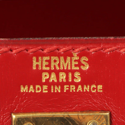 Hermes 1989 Made Kelly Bag Rouge Vif