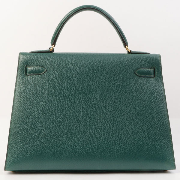 Hermes 1993 Made Kelly Bag 32Cm Green