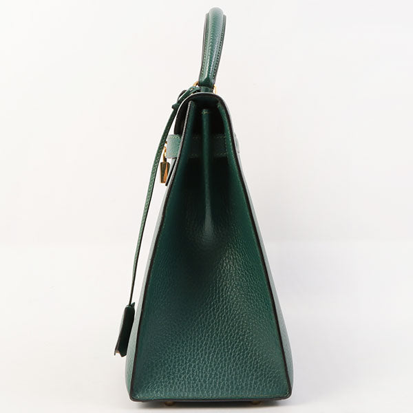 Hermes 1993 Made Kelly Bag 32Cm Green