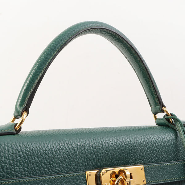 Hermes 1993 Made Kelly Bag 32Cm Green