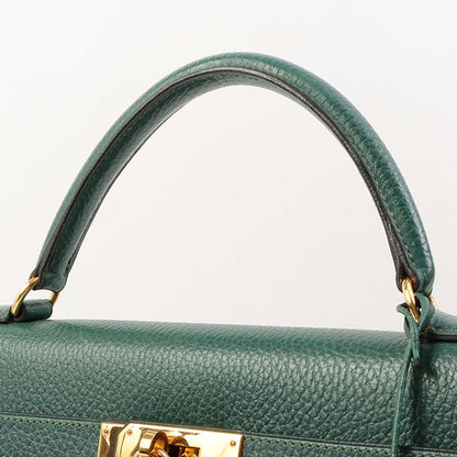 Hermes 1993 Made Kelly Bag 32Cm Green