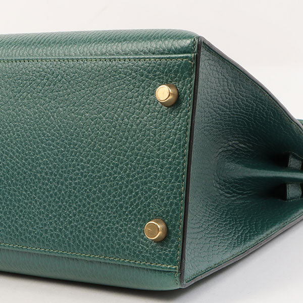 Hermes 1993 Made Kelly Bag 32Cm Green