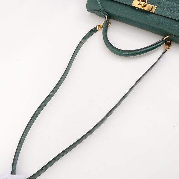 Hermes 1993 Made Kelly Bag 32Cm Green