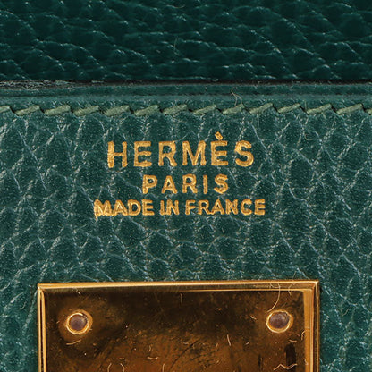 Hermes 1993 Made Kelly Bag 32Cm Green