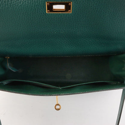 Hermes 1993 Made Kelly Bag 32Cm Green