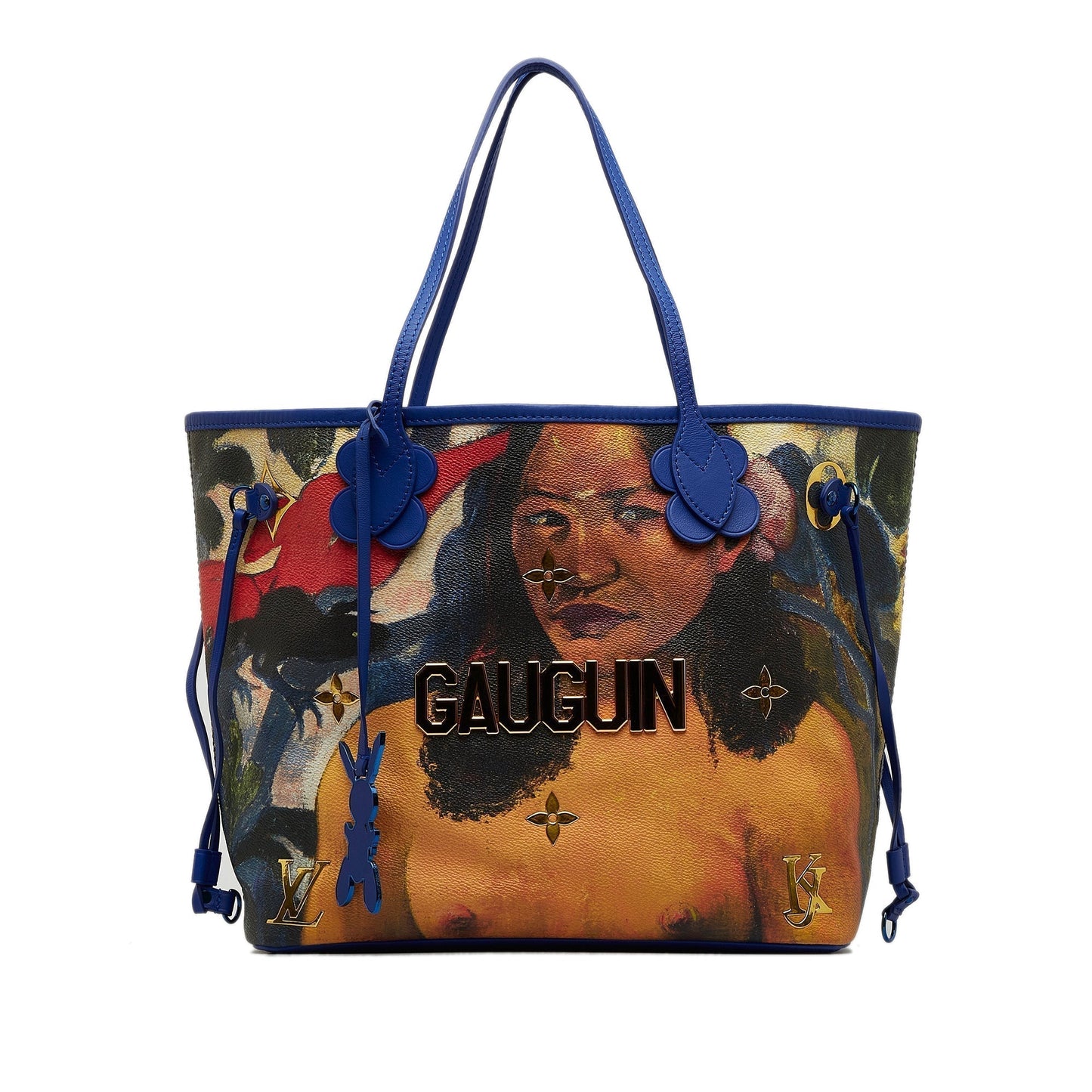 LOUIS VUITTON 2017 Masters Collection Neverfull Jeff Koons Gauguin MM Tote Bag