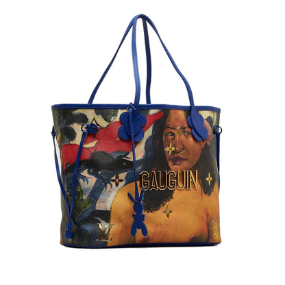 LOUIS VUITTON 2017 Masters Collection Neverfull Jeff Koons Gauguin MM Tote Bag