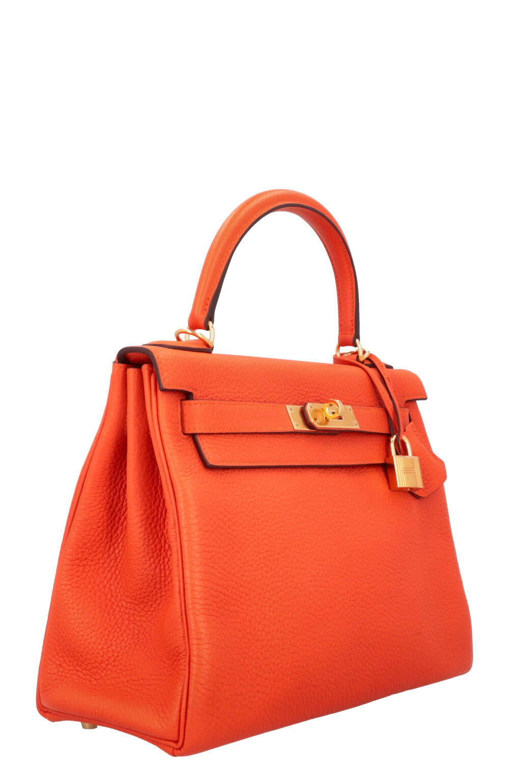 HERMES Kelly 28 Clemence Feu