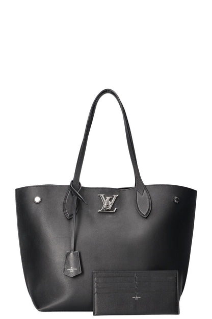 Louis Vuitton  Lockme Go Tote Bag Leather Black