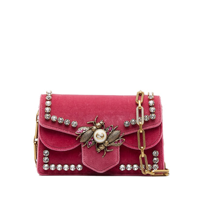 GUCCI Broadway Velvet Crossbody Bag