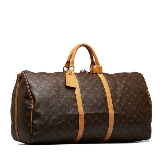 Louis Vuitton  Monogram Keepall Bandouliere 60 Travel Bag