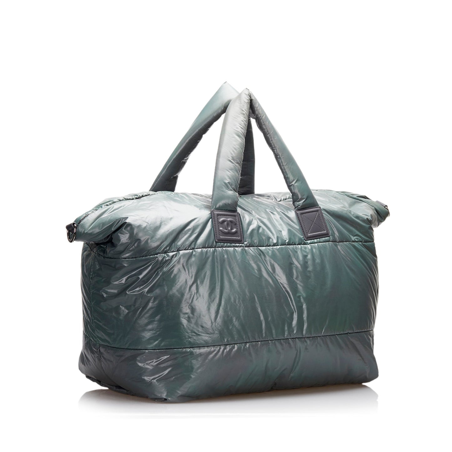 Chanel Coco Cocoon Travel Bag Green Lambskin