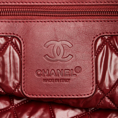 Chanel Coco Cocoon Travel Bag Green Lambskin