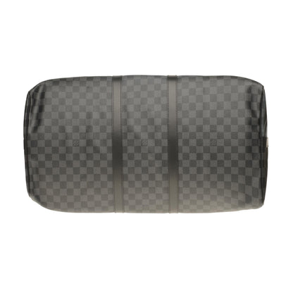 Louis Vuitton  NEW Keepall 55 damier graphite strap customized "BATBag II"!