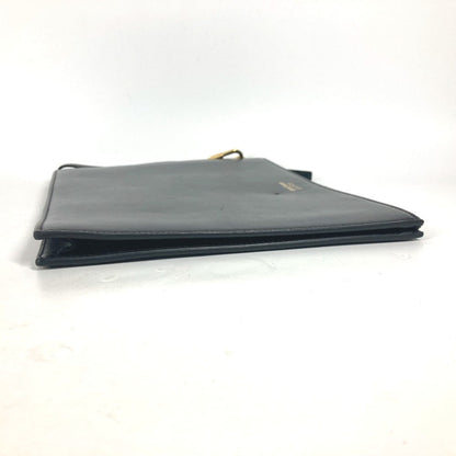 GUCCI Clutch bag 547613 leather black Bag logo mens Used