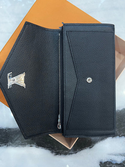 LOUIS VUITTON CALFSKIN LEATHER MY LOCKME WALLET