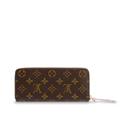 LOUIS VUITTON MONOGRAM CLÉMENCE WALLET ROSE BALLERINE