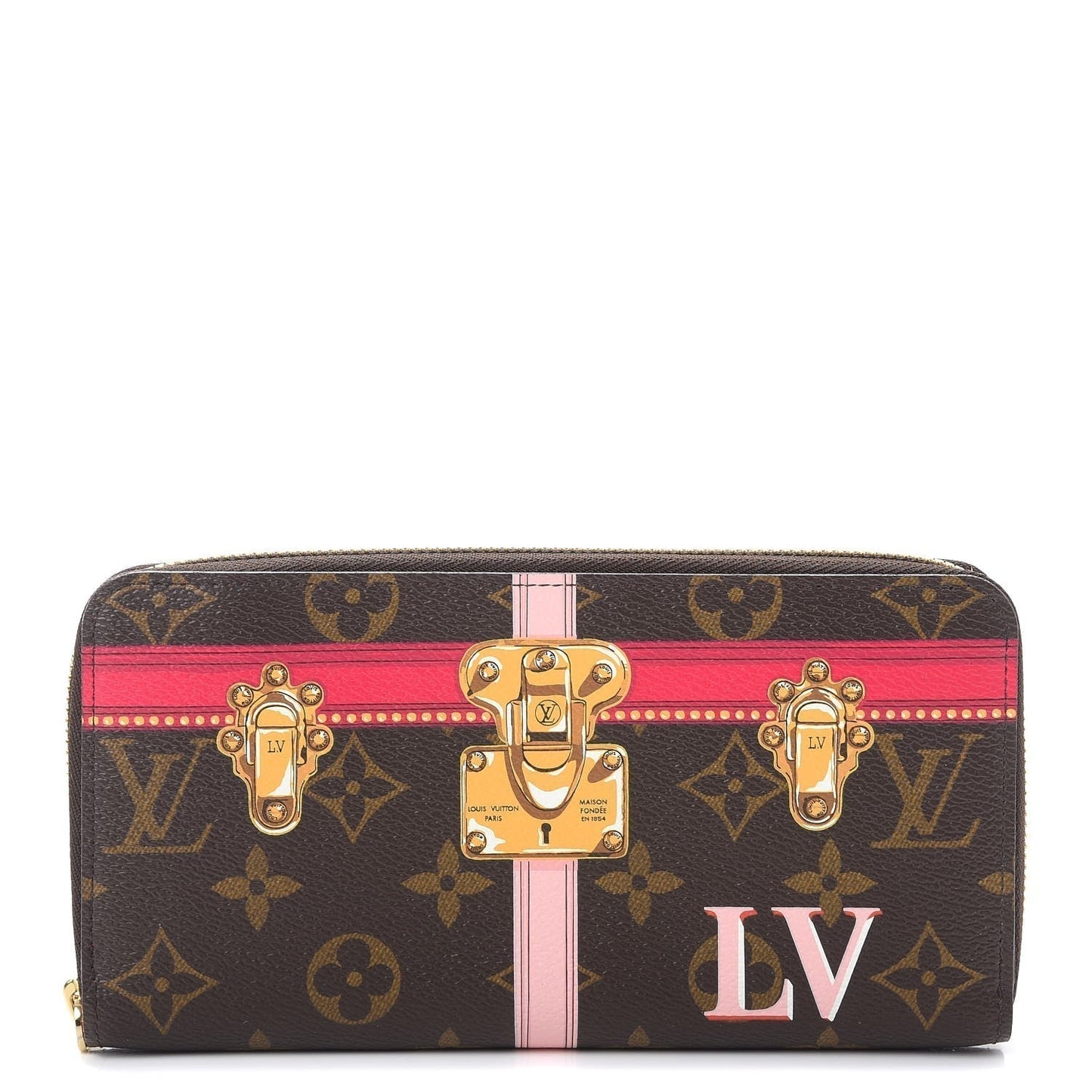 LOUIS VUITTON MONOGRAM SUMMER TRUNKS ZIPPY WALLET