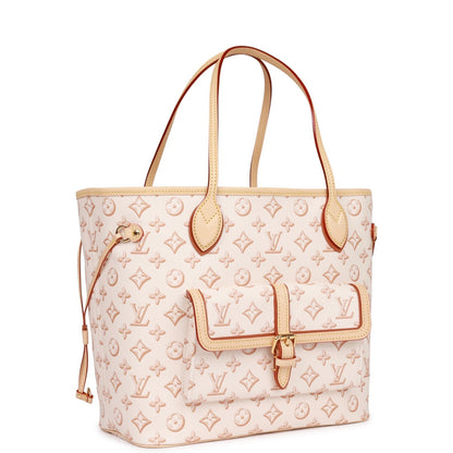 Louis Vuitton  Fall For You Beige Clair Monogram Neverfull MM