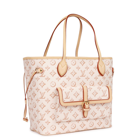 Louis Vuitton  Fall For You Beige Clair Monogram Neverfull MM