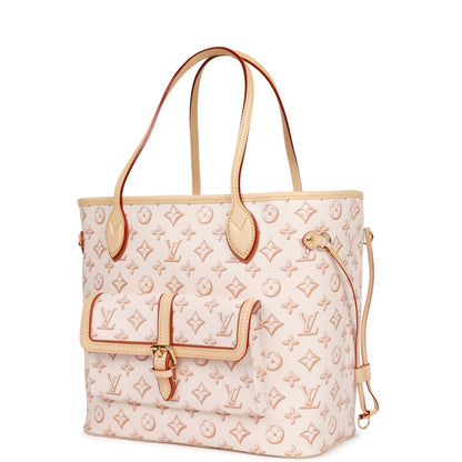 Louis Vuitton  Fall For You Beige Clair Monogram Neverfull MM