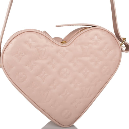 Louis Vuitton  Fall In Love Heart Bag Embossed Monogram Light Pink Lambskin